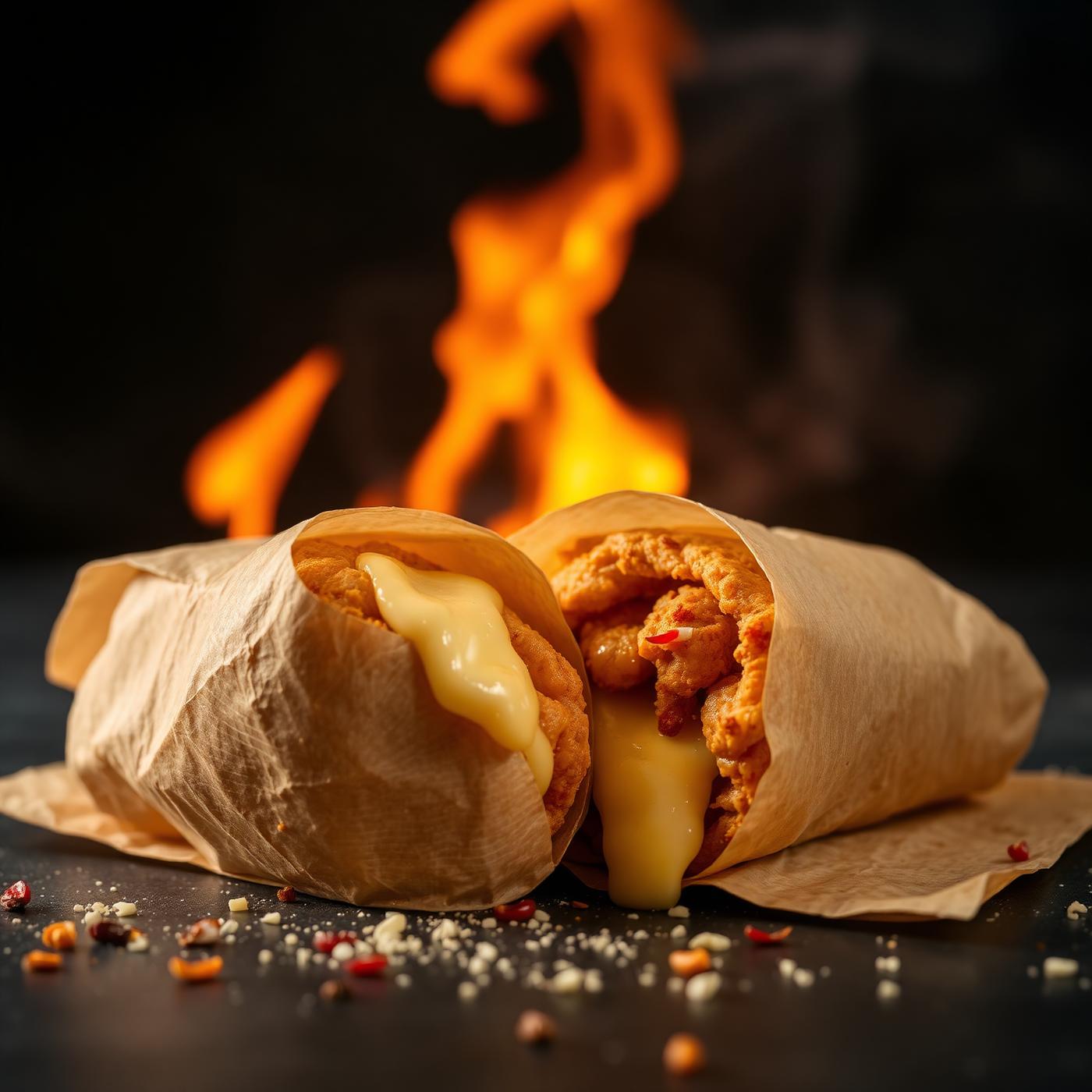 Crispy and Flavorful Shawarma Rolls at Kruncheese